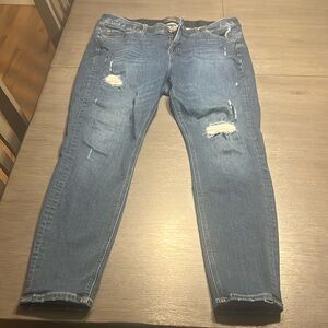 Torrd jeans purposefully distressed